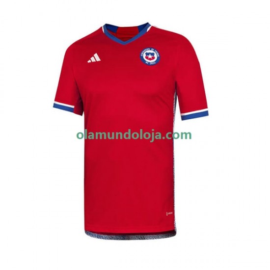 Camisola Chile Homem Equipamento Primeiro 2022 Manga Curta